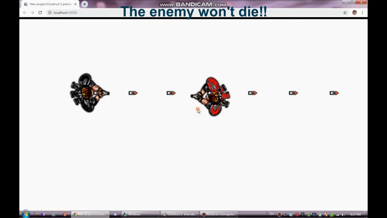 How to make a bullet in Construct 2