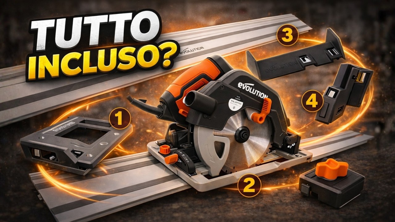 La SEGA CIRCOLARE con binario per tagliare grandi pannelli e non solo. Evolution R185CCSX+