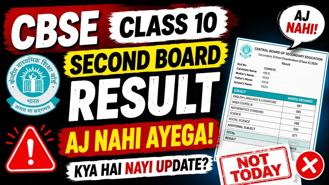 Result आज नहीं आएगा Cbse Class 10 Second Board