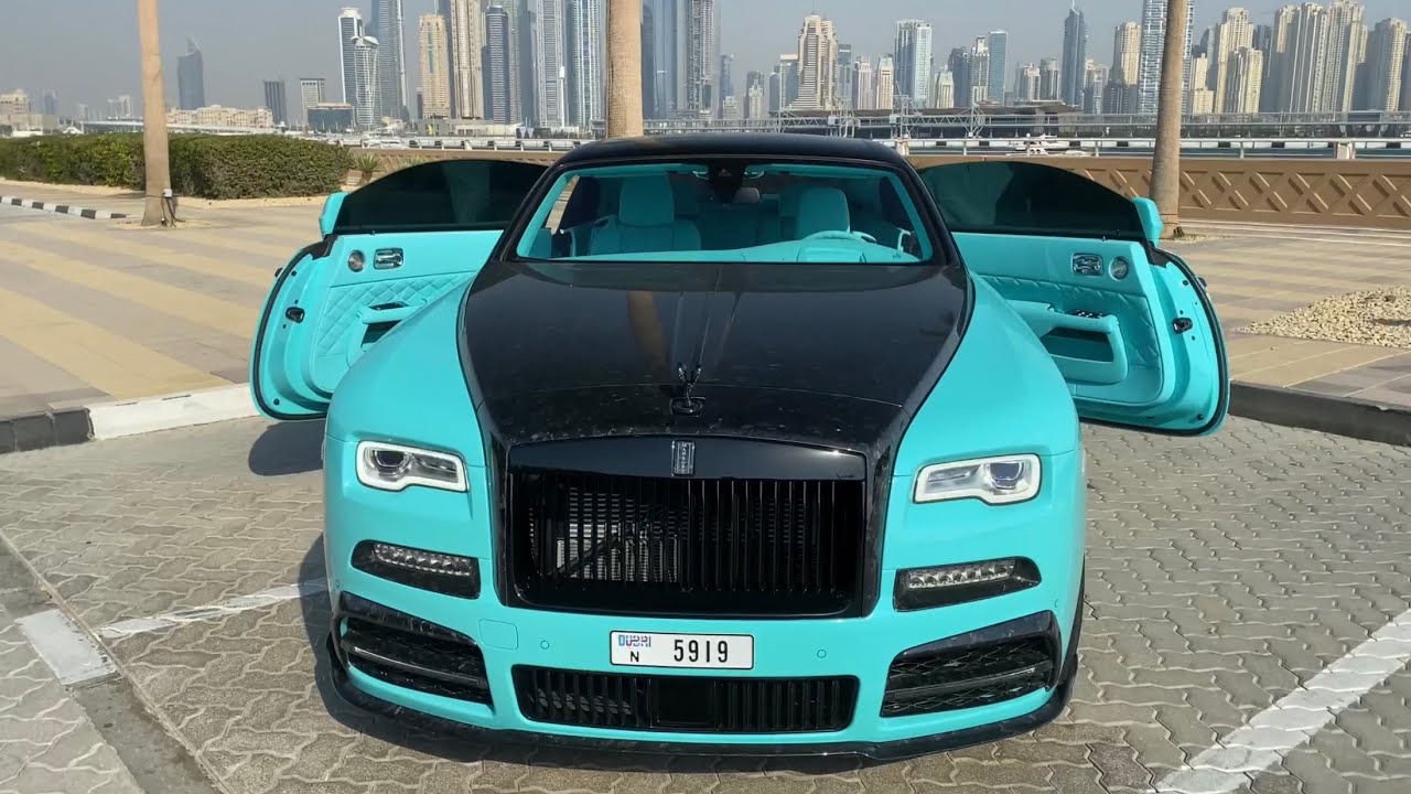 Mansory RollsRoyce Wraith Spirit of turquoise Edition 🤑 1 of 1 in the world 🔥