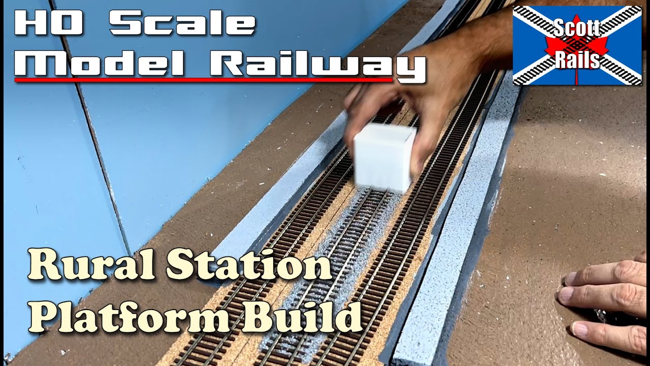 HO Scale Station Platform Build - Basic Structure & Track Ballast