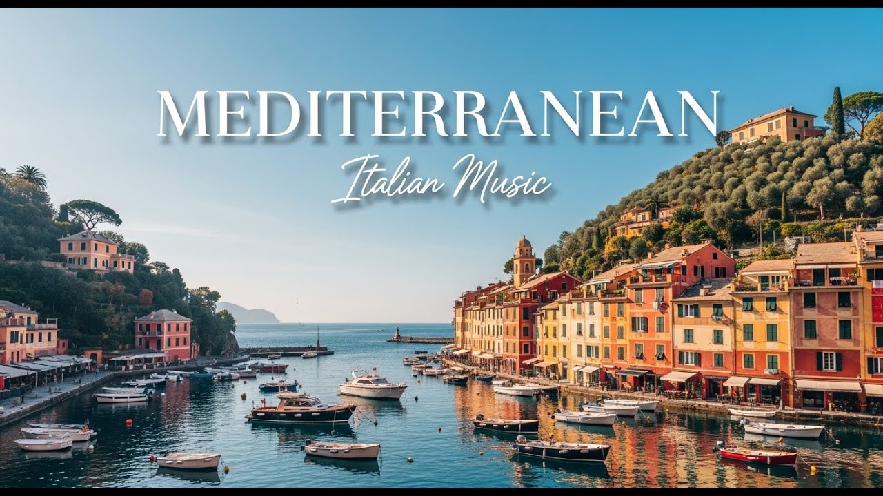 🎶 Relaxing Mediterranean Music 🌊 Italian Greek Seaside Views & Chill Vibes