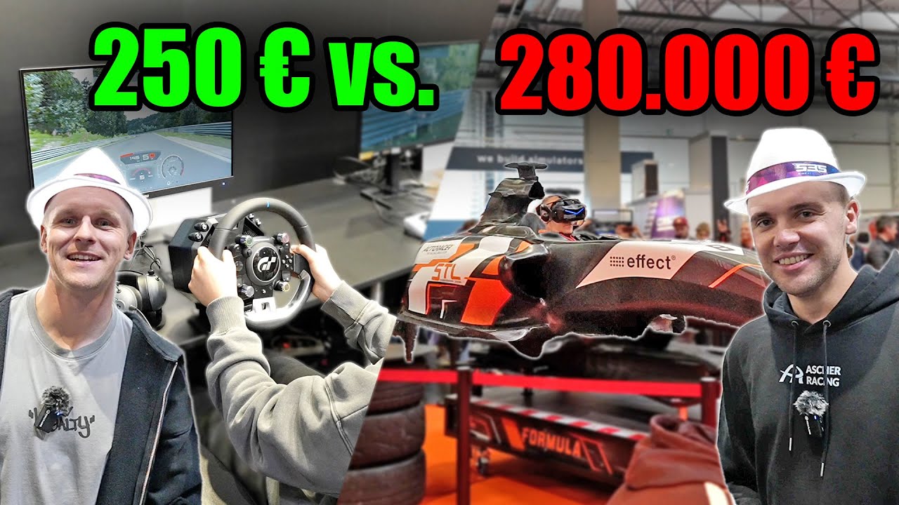 250€ vs. 280.000€ Simulator – Einstieg ins Sim Racing endlich bezahlbar? Experte erklärt!