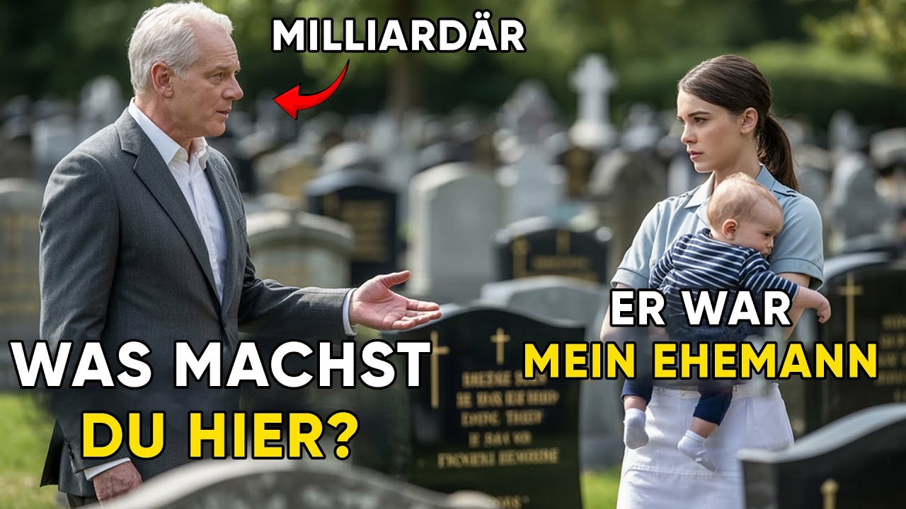 Ein Milliardär Besucht Das Grab Seines Sohnes – Und Sieht Dort Eine Weinende Kellnerin Mit Kind