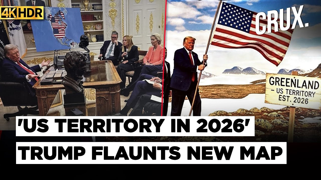 Pressure Or Policy? Trump Posts New Map Showing Greenland, Canada, Venezuela As US Territories | 4K