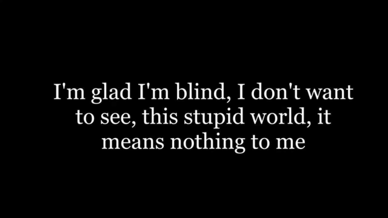 Blind Lyrics- Don't go in the woods