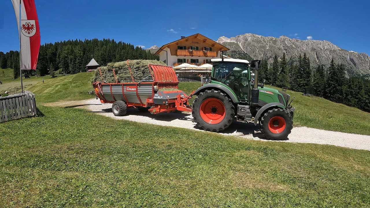 Gruber ProAlp 300 T im Alm-Einsatz | Heuernte 2025 auf der Glatschalm mit Fendt 312 Vario