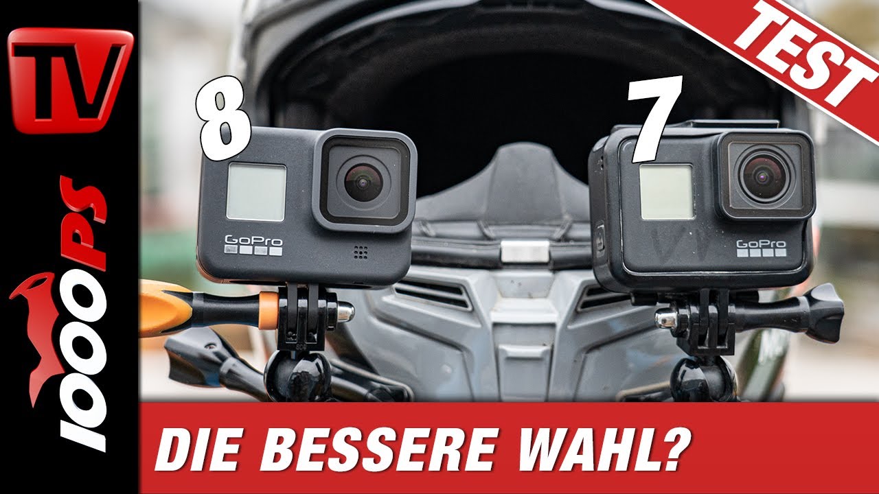 Spar dir dein Geld! Gopro Hero 8 Black am Motorrad - Vergleich mit Hero 7 Black