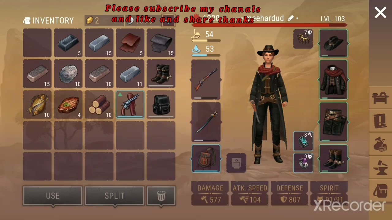 Warrior Backpack. Repair And get (Additional Pocket) in Westland Survival Farming 😍😍😍