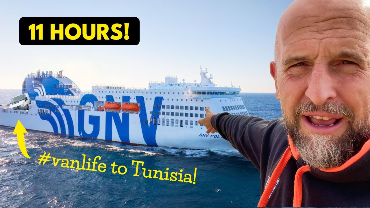 I took an 11-hour ferry to Tunisia! [#vanlife]