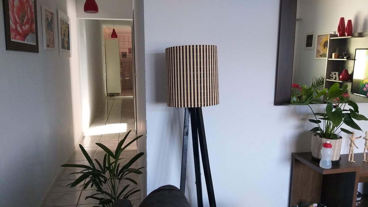 Como fazer luminária tripé gastando pouco