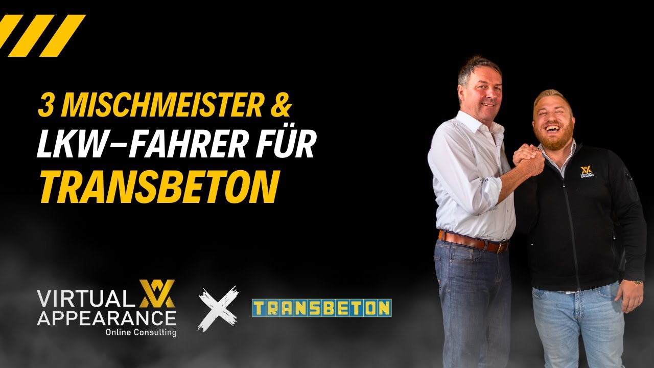 3 Mischmeister & LKW-Fahrer für Transport-Beton