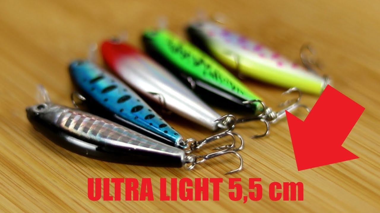 KIT MINI ISCAS ARTIFICIAIS ULTRA LIGHT MINNOW CRANKBAIT 5PCS 55mm 6.7g SHOPEE