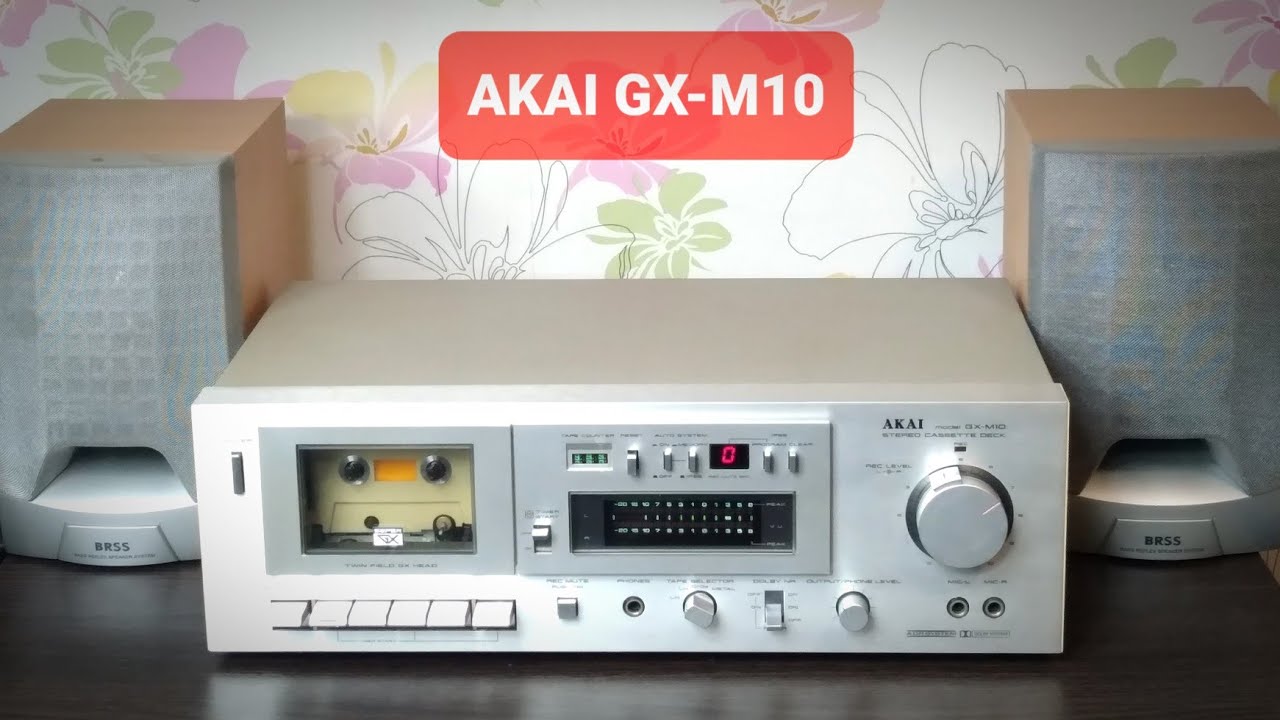AKAI GX-M10 stereo cassette deck кассетная дека проверка после обслуживания