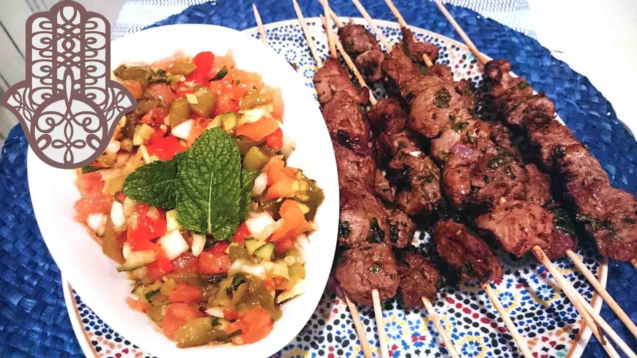 Brochettes d'agneau à la Marocaine