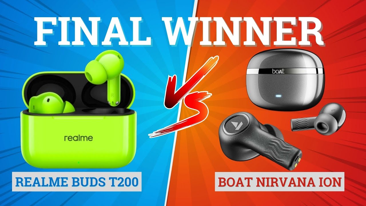 Realme Buds T200 vs boAt Nirvana Ion 🔥 Best for Music & Gaming⚡️