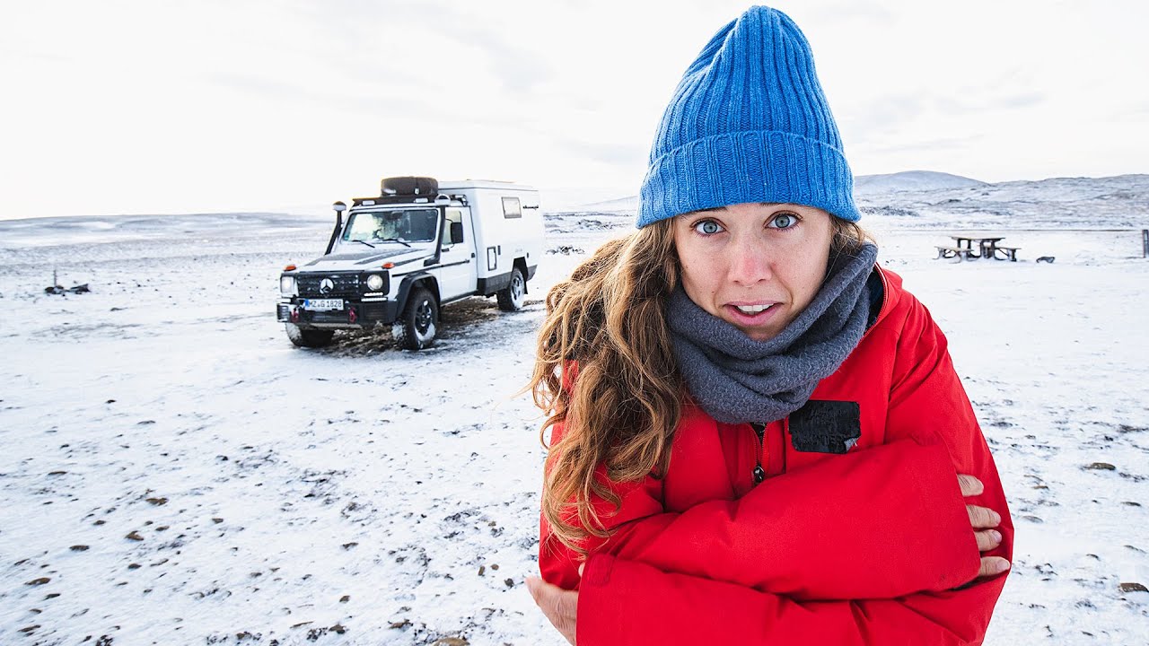 BLIZZARD! Van Life Iceland (final episode...)
