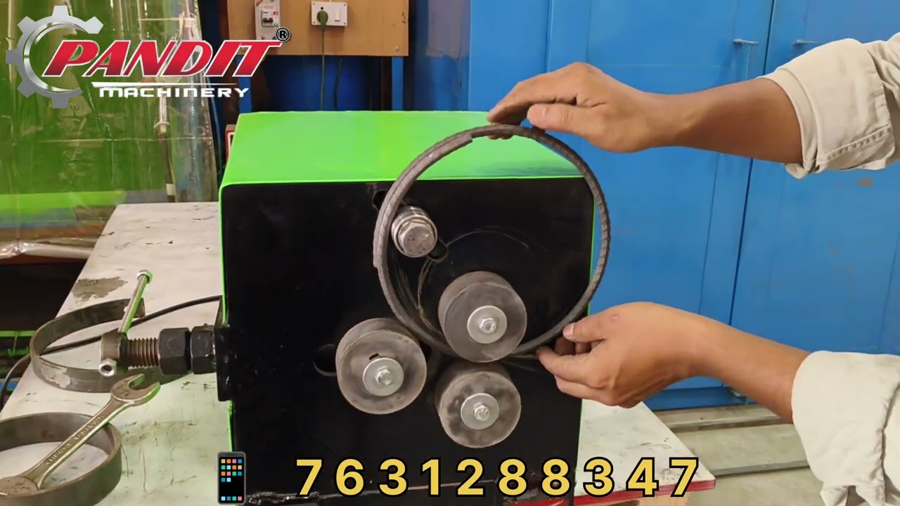 Round Ring Making Machine//Flat Patti &TMT Bar //PANDIT MACHINERY