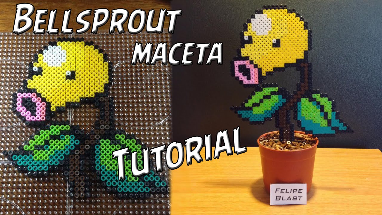 Tutorial ★ Maceta Bellsprout Hama/Perler Beads [Español]