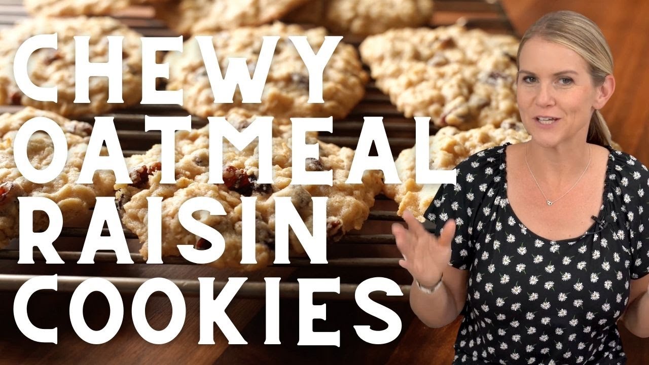 Chewy Oatmeal Raisin Cookies!