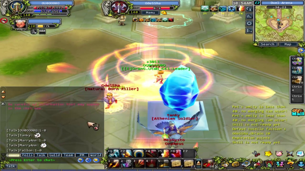 GodsWar Online PVP vs Odessha