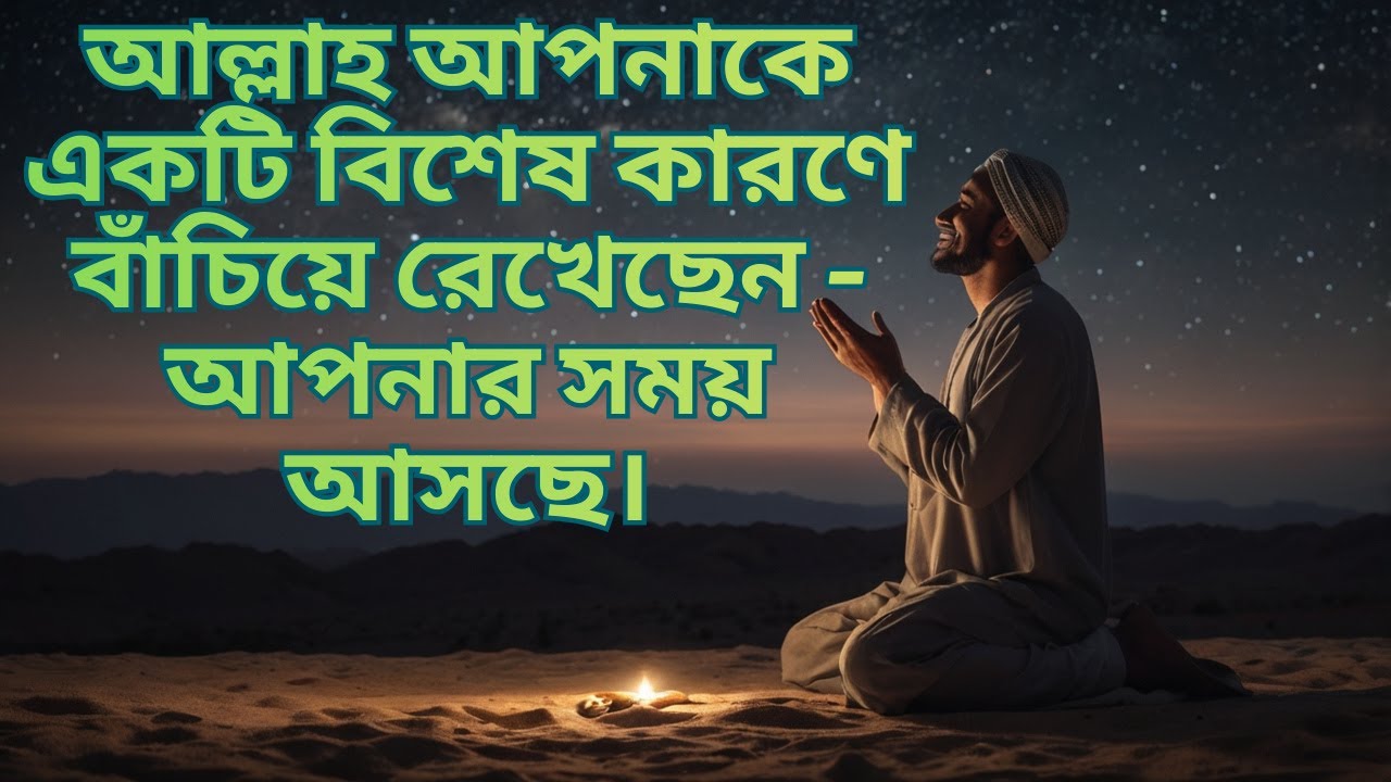 আল্লাহ আপনাকে একটি বিশেষ কারণে বাঁচিয়ে রেখেছেন – আপনার সময় আসছে।#lighttoparadise #islamicvideo
