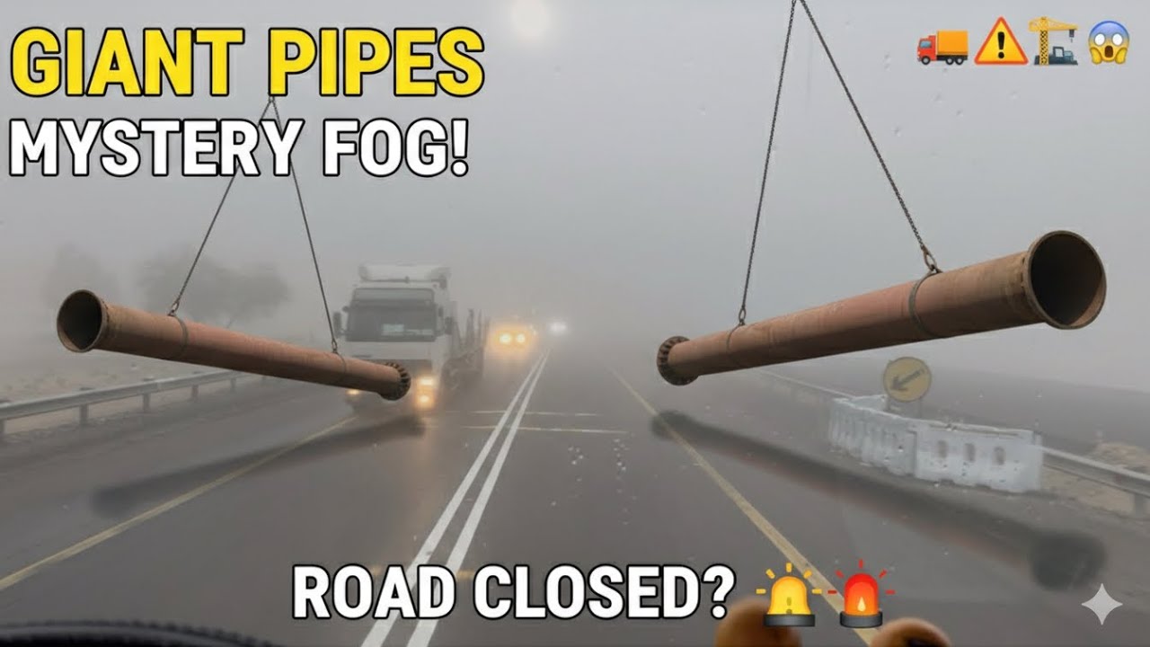 Abu Dhabi Mai Fog 😶‍🌫️ Aa Gyi Check Kro 🚛Truck Driver 😱