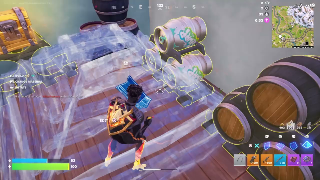 Fortnite pelaamista (hyvät aseet!!)