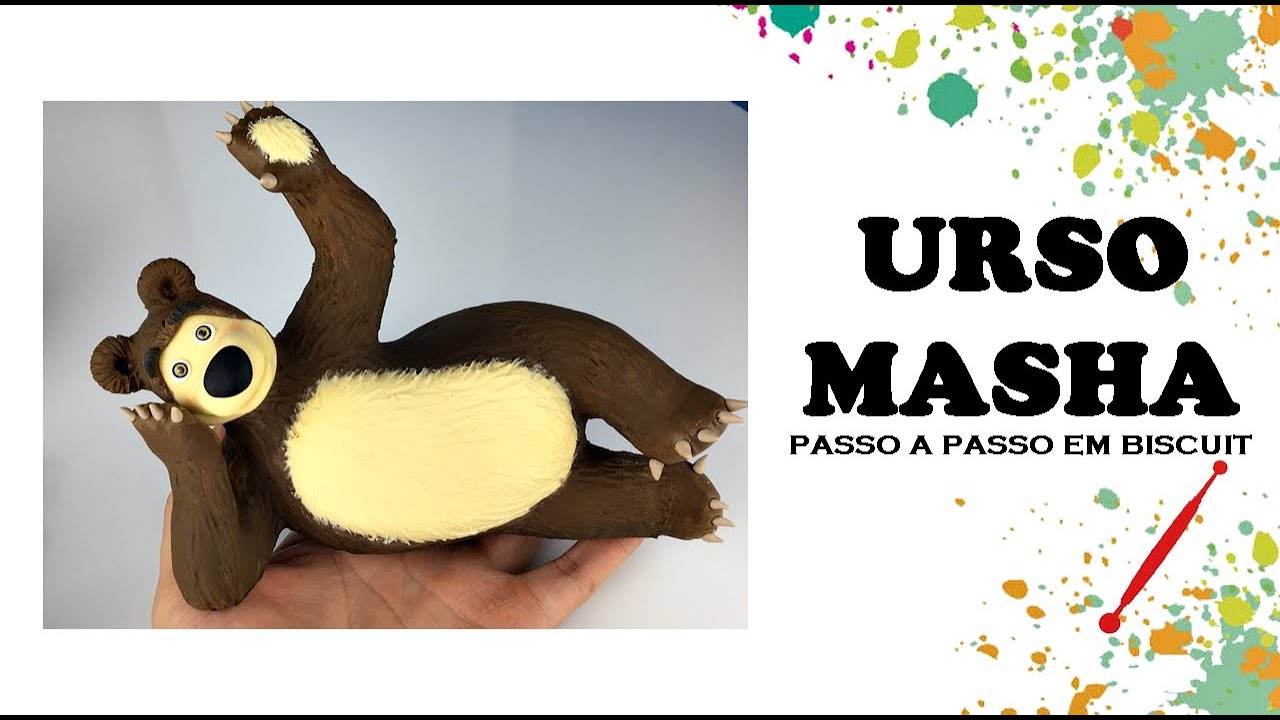 URSO DA MASHA - PASSO A PASSO COMPLETO EM BISCUIT