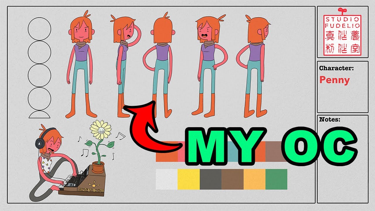 Making a Character Model Sheet for My OC!