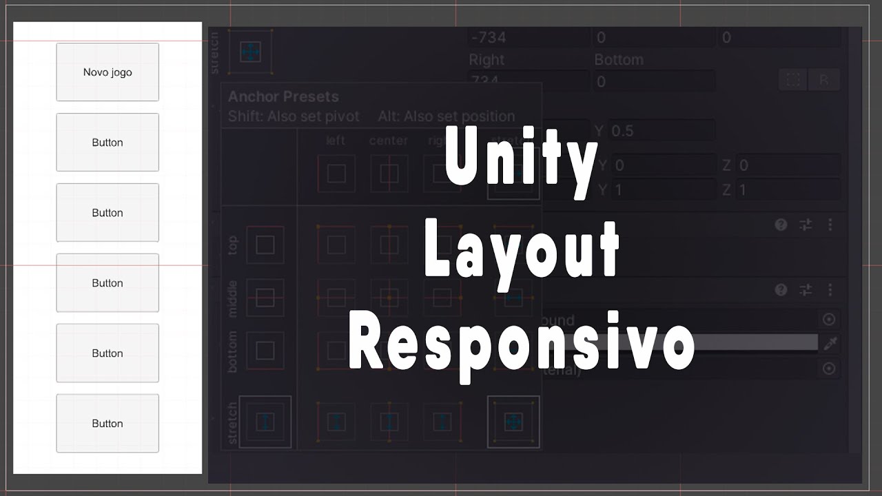 Canvas Responsivo na Unity 3D (Alinhamento, Ajuste de resolução e mais)