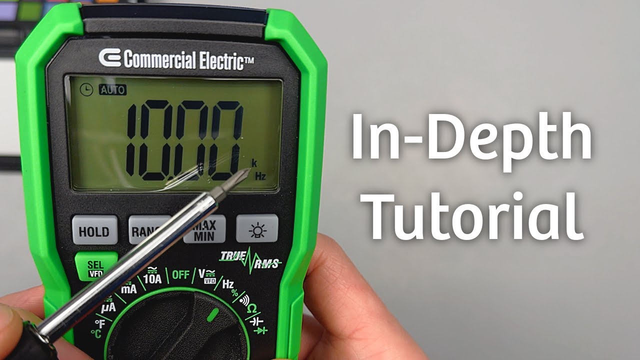 Как пользоваться цифровым мультиметром Commercial Electric DMM-8301S