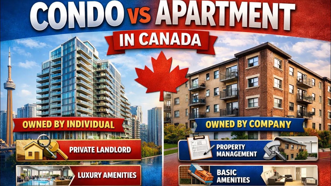Condos vs Apartments in Canada Explained Simply! 🇨🇦🏙️🌇 #canada #toronto #condos #apartment 