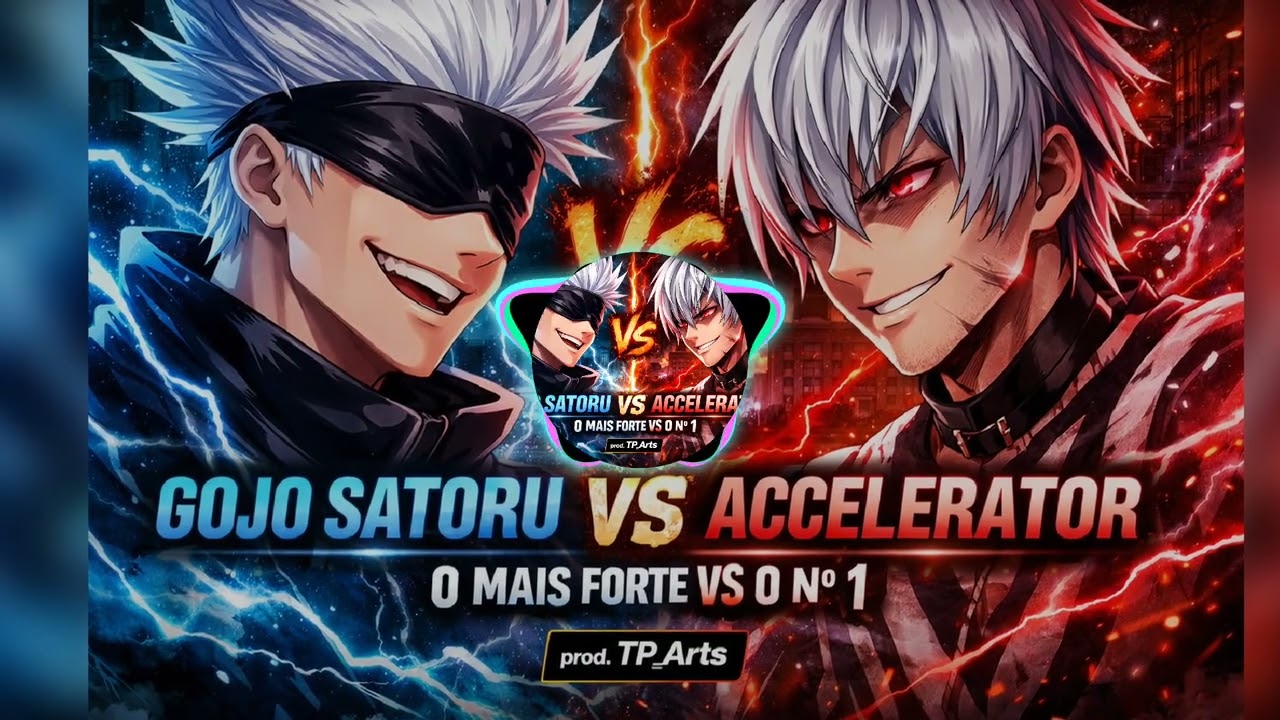 GOJO SATORU 🆚 ACCELERATOR | RAP DE ANIME (JUJUTSU KAISEN x TOARU) – O MAIS FORTE VS O Nº 1