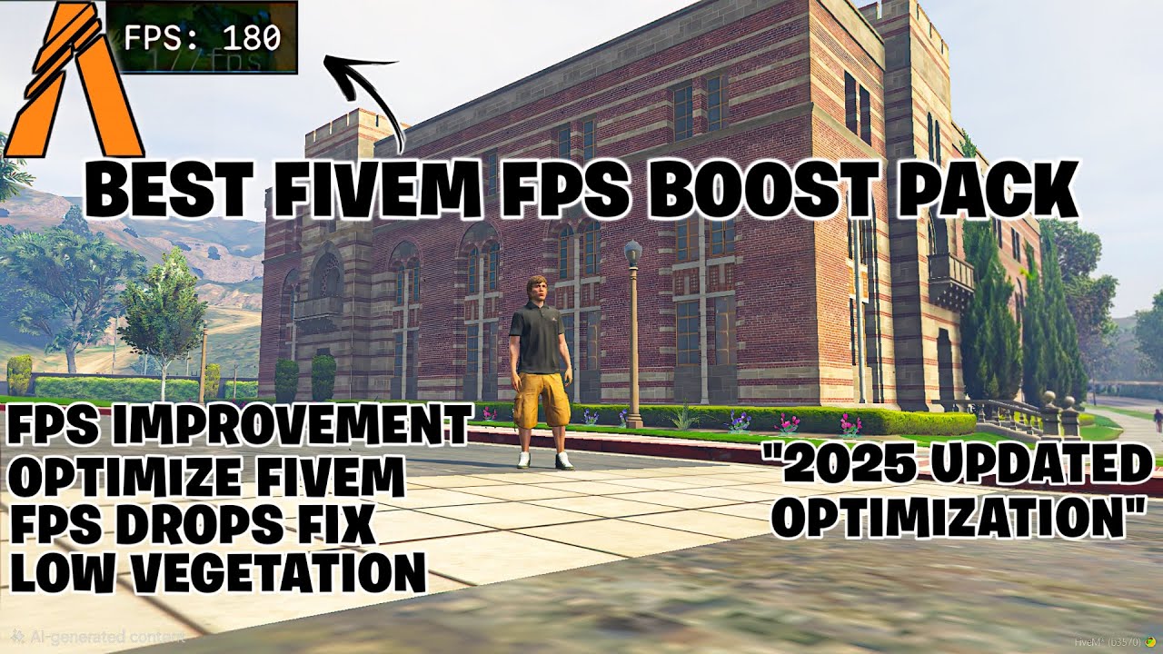 FiveM - Best FPS Boost Graphics Pack For Low End PC's +190 FPS (OPTIMIZE FIVEM) - Best Settings!