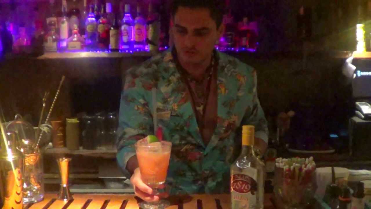Mauritius Hot Plum with St Aubin White Agricole Rum by Georgi @ Mahiki London