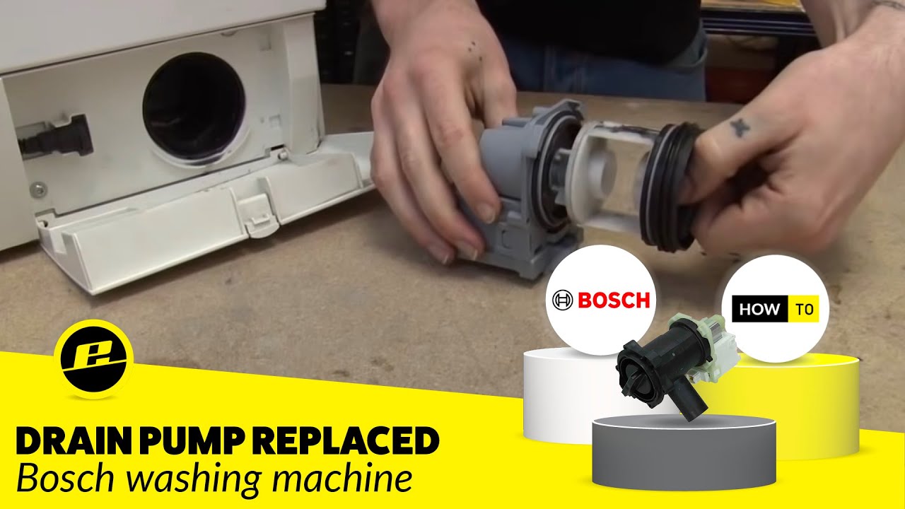 Как заменить насос на стиральной машине (Bosch)