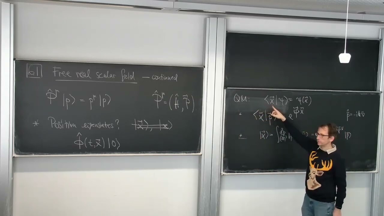 Intro to QFT: Lecture 20 - Scalar field - time evolution, symmetry transformations, microcausality
