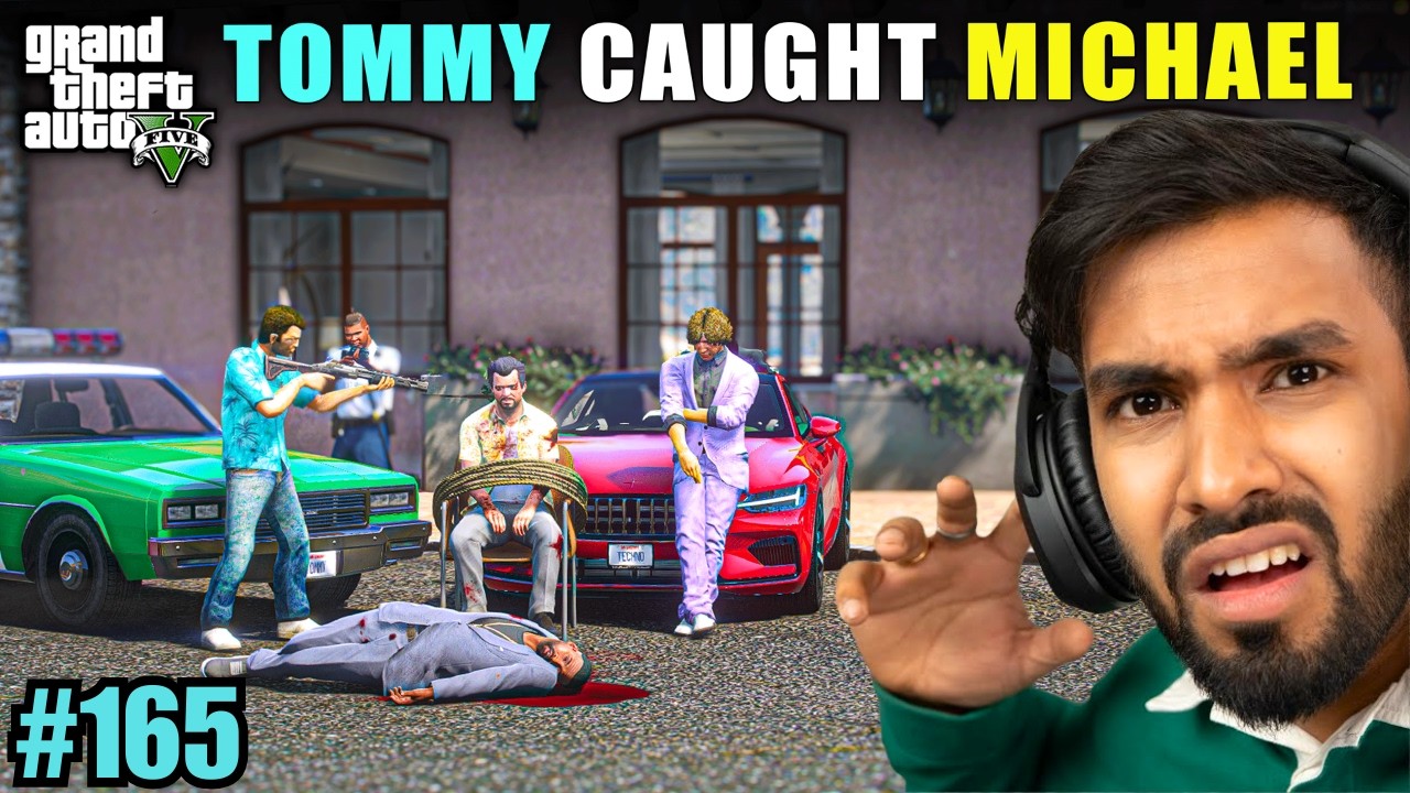 TOMMY CAUGHT MICHAEL | TECHNO GAMERZ GTA V GAMEPLAY #165