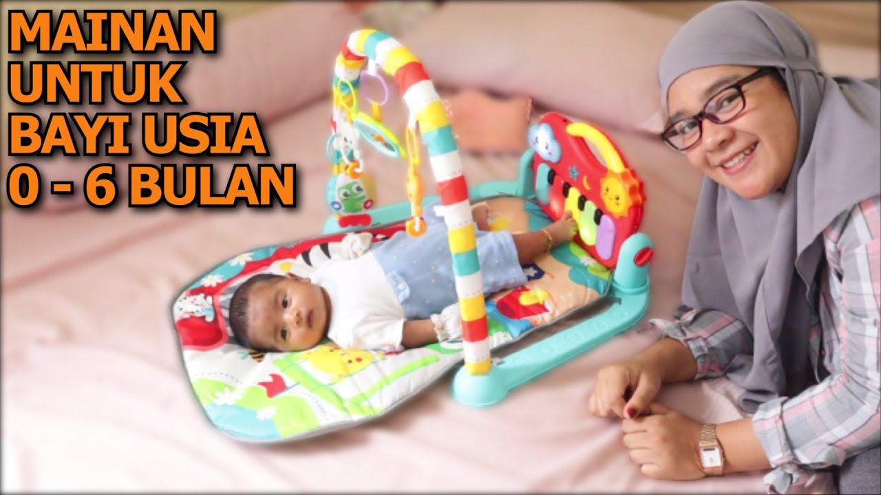 Latih Sensorik Bayi Dengan Mainan Khusus Bayi Usia 0 - 6 Bulan ! Day n Nite Piano Playmat Sugar Baby