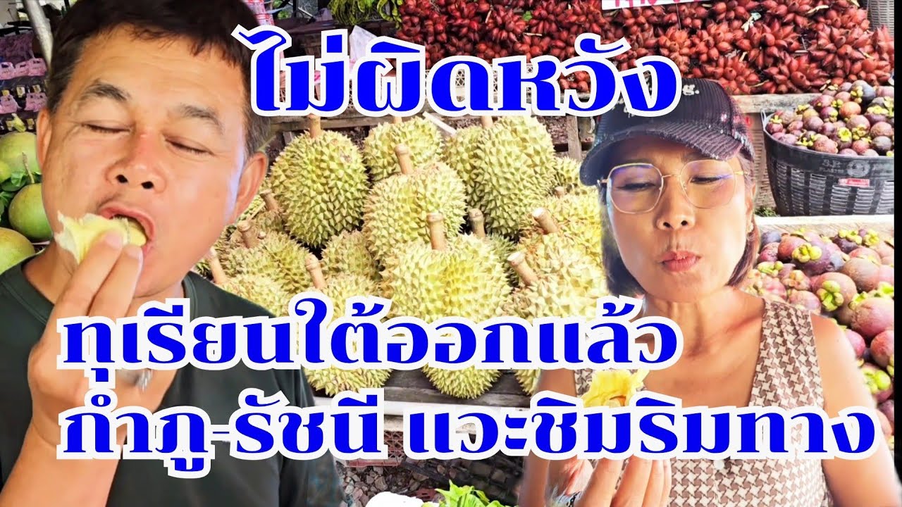ทุเรียนใต้ออกแล้ว กำภูรัชนีชอบมาก #กินแบบบ้านๆ