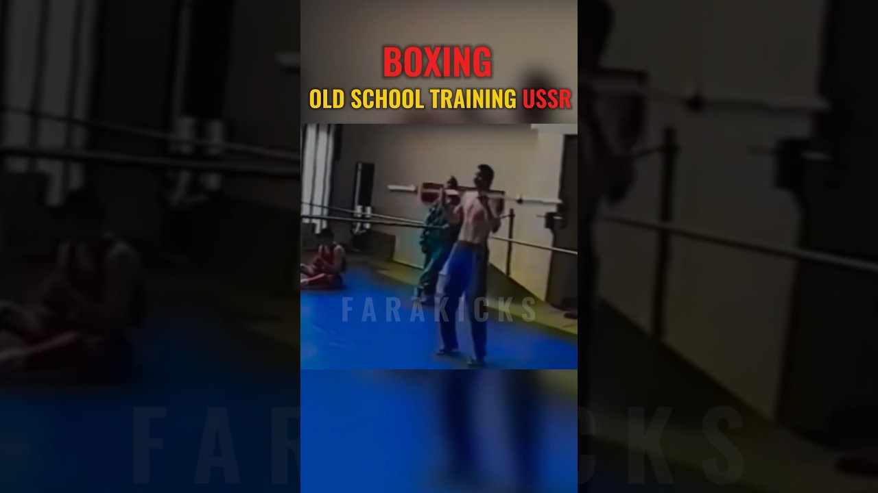 Boxing: Old school USSR training 🥊 #boxing #boxer #mma #usa #mma #kickboxing