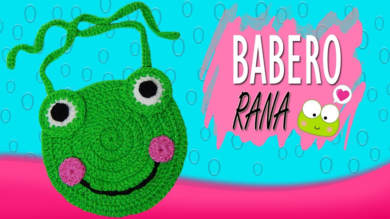 Babero de Rana tejido a crochet  | Paso a paso