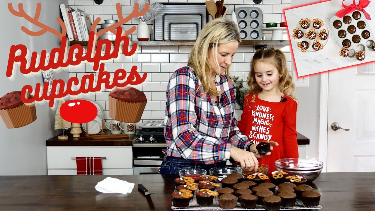 Rudolph Cupcakes - USA Pan Kitchen