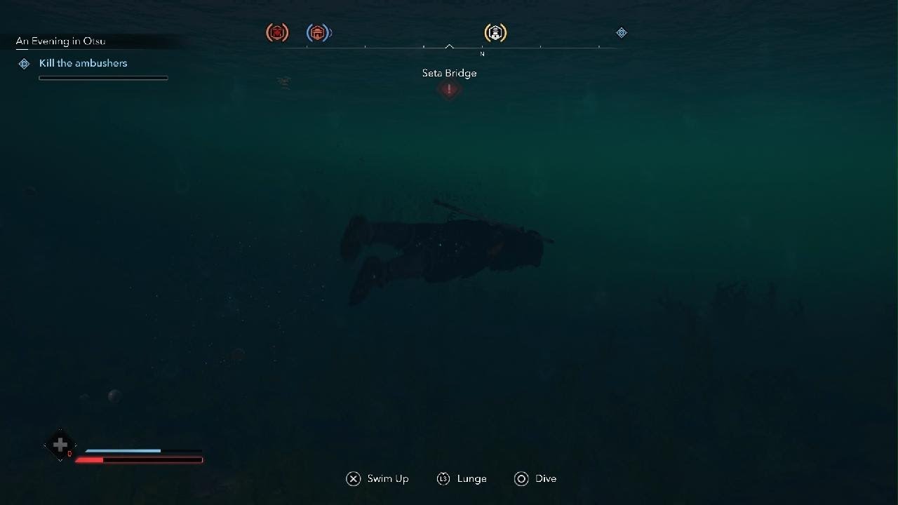 AC Shadows Noae health increases when underwater