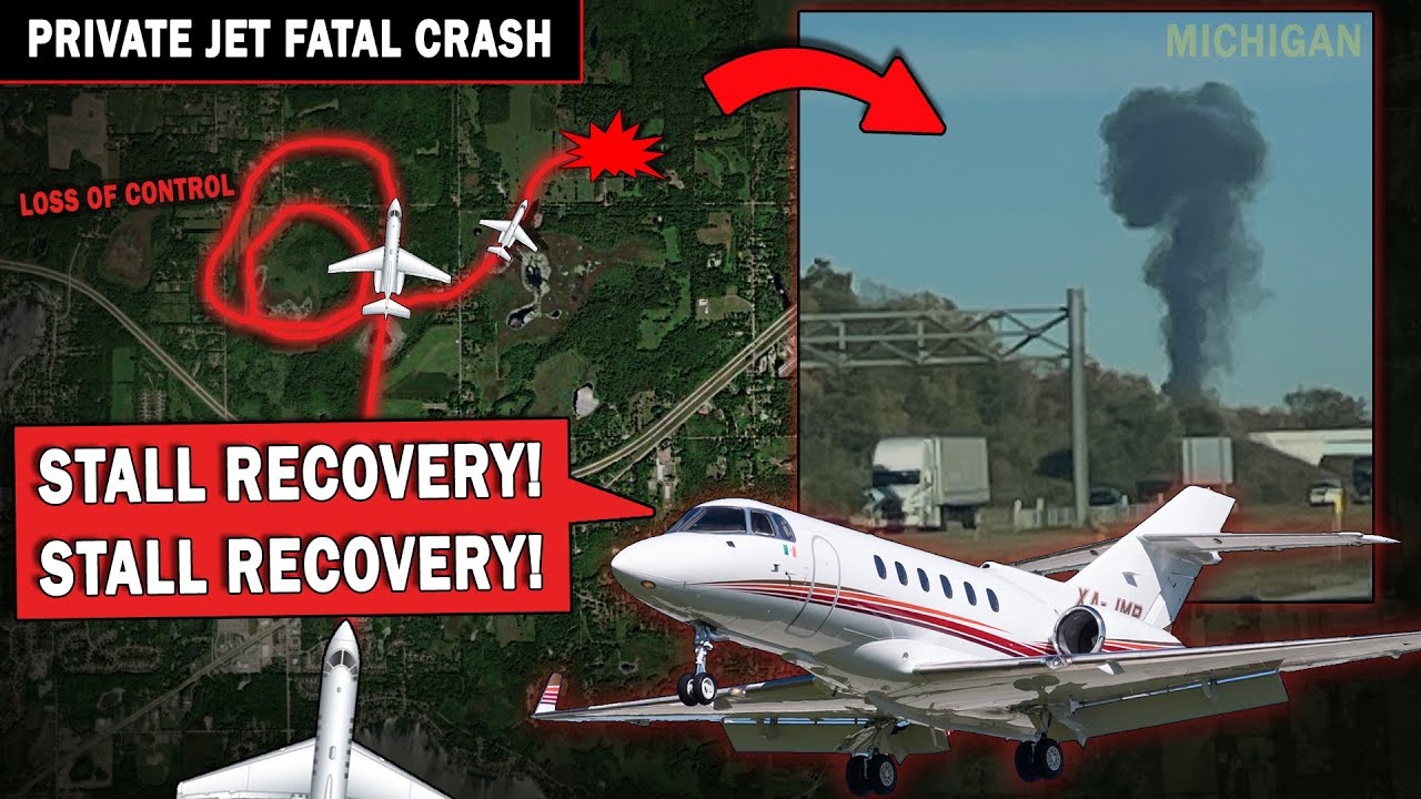 Mexican Private Jet Crash from 15,000 FEET | Pilots Lost Control