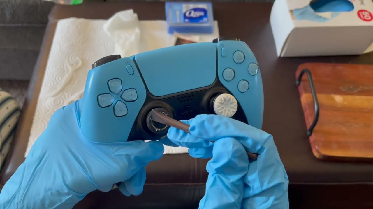 PS5 Controller Cleaning | ASMR | Gamer Cheese | Satisfying Glove Sounds