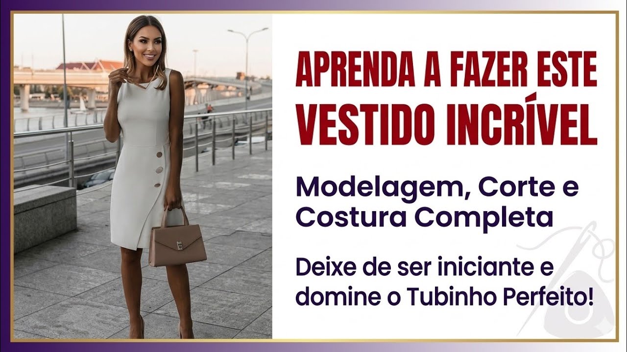 ✅️DIY Como fazer Vestido Tubinho_Costura fácil passo a passo para iniciantes Gisleide Novelo