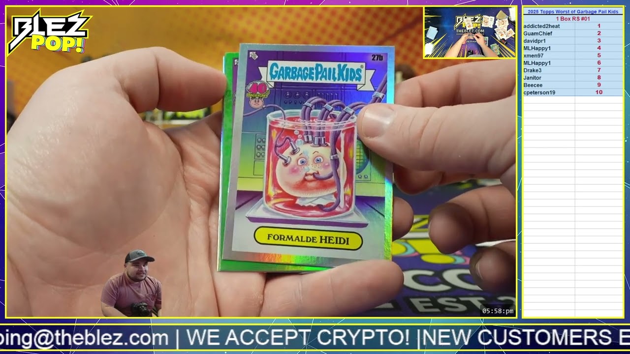 2025 Topps Worst of Garbage Pail Kids 1 Box Random Serial #01