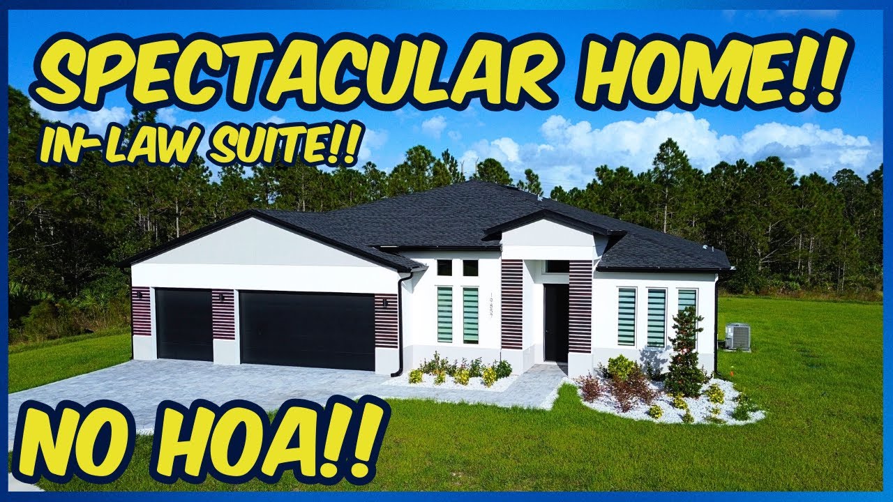 Tour This Gorgeous New Home For Sale in Central Florida. | Spacious & Modern. No HOA!!